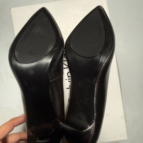Calvin Klein Gayle Pump High Women's Heels Anthracite Size 6 - Picture 9 of 11